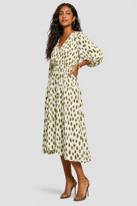 Runa Printed Midi Dress
